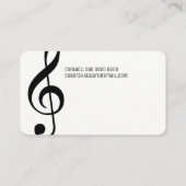 Musiklehrer Visitenkarte (Rückseite)