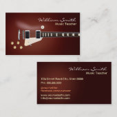 Musiklehrer Visitenkarte (Vorne/Hinten)