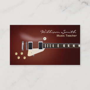 Musiklehrer Visitenkarte