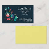 Musiklehrer Visitenkarte (Vorne/Hinten)