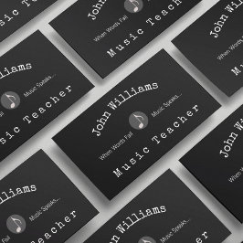 Musiklehrer Visitenkarte