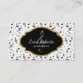 Musiklehrer Vocal Coach Sängerin Musikalisch Visitenkarte (Vorderseite)