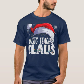 Musiklehrer Weihnachtsmann Weihnachten Matching Co T-Shirt