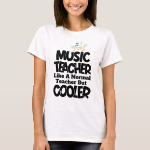 Musiklehrer wie ein normaler Lehrer, aber cooler T-Shirt