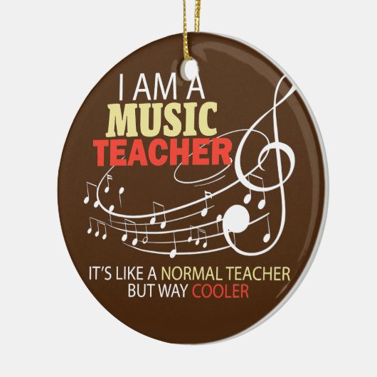Musiklehrer wie ein normaler Lehrer Keramik Ornament (Links)