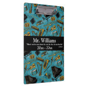 Musiklehrer, zurück zur Schule, Instrumente Klemmbrett (Rechts)