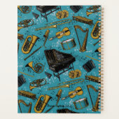 Musiklehrer, zurück zur Schule, Instrumente Planer (Rückseite)