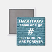 Musiklehrergeschenk, lustiges Zitat, Notenblatt Magnet (Vorderseite/Rückseite)