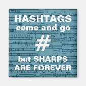 Musiklehrergeschenk, lustiges Zitat, Notenblatt Magnet (Vorne)