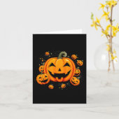 Musiklehrerin Halloween Fall Pumpkin Karte (Gelbe Blume)