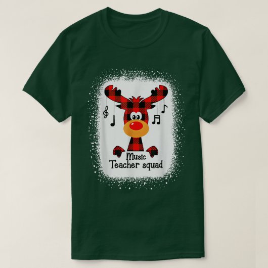 Musiklehrerin Squad Reindeer Funny Teacher Christm T-Shirt (Design vorne)