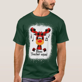 Musiklehrerin Squad Reindeer Funny Teacher Christm T-Shirt