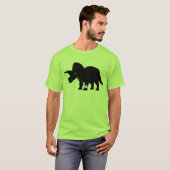 Musikliebevoller Triceratopsentwurf T-Shirt (Vorne ganz)