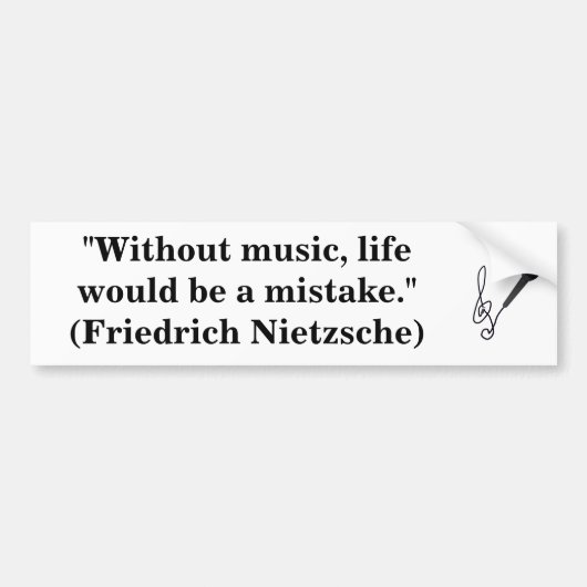 Musikliebhaber Autoaufkleber (Vorne)