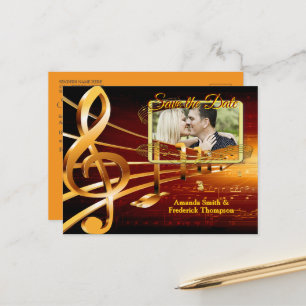 Musikliebhaber-Feierthemen Ankündigungspostkarte