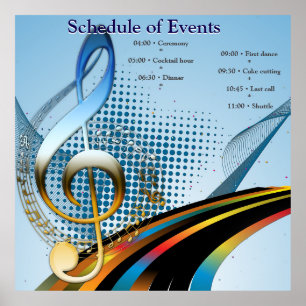 Musikliebhaber-Feierthemen Poster