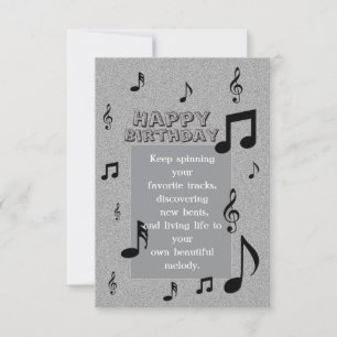 Musikliebhaber Geburtstag Karte