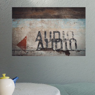 Musikliebhaber im urbanen Loft-Stil Poster