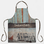 Musikliebhaber im urbanen Loft-Stil Schürze (Vorderseite)