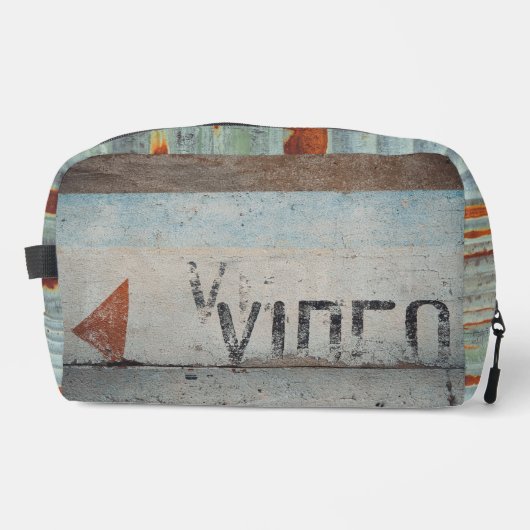 Musikliebhaber im urbanen Loft-Stil Waschbeutel (Vorderseite)