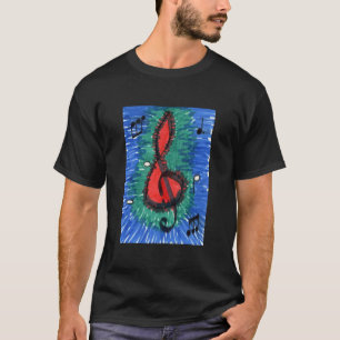 Musikliebhaber kommen auf ihre Kosten: Blau und Ro T-Shirt