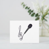 Musikliebhaber Postkarte (Stehend Vorderseite)