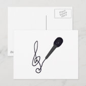 Musikliebhaber Postkarte (Vorne/Hinten)