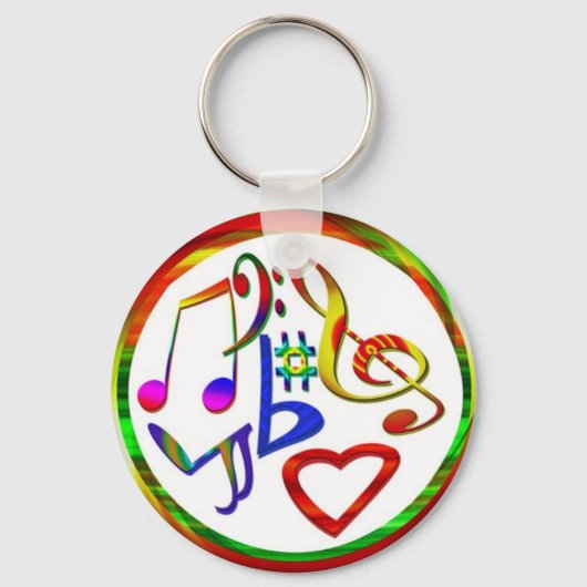 Musikliebhaber Schlüsselanhänger (Vorderseite)