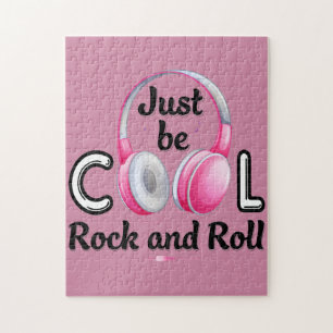 Musikliebhaber Sei einfach cool Rock and Roll Puzzle