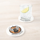 Musikmacher (Gitarrenspieler) Getränkeuntersetzer (Seite)