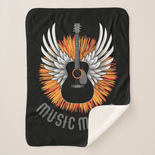 Musikmacher (Gitarrenspieler) Sherpadecke (Vorderseite)