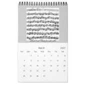 Musikmanuskripte Auszüge des laufenden Jahres Kalender (Mär 2027)