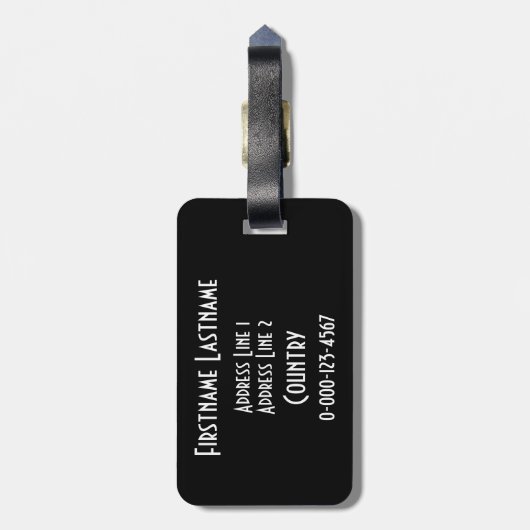 Musikmarke Gepäckanhänger (Rückseite vertikal)