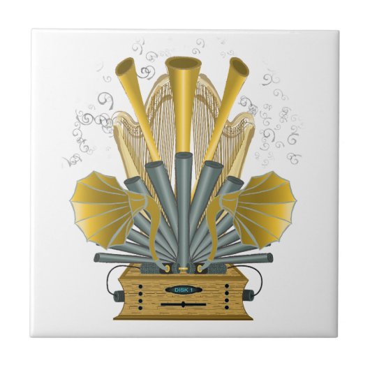 Musikmaschinenteil Fliese (Vorderseite)