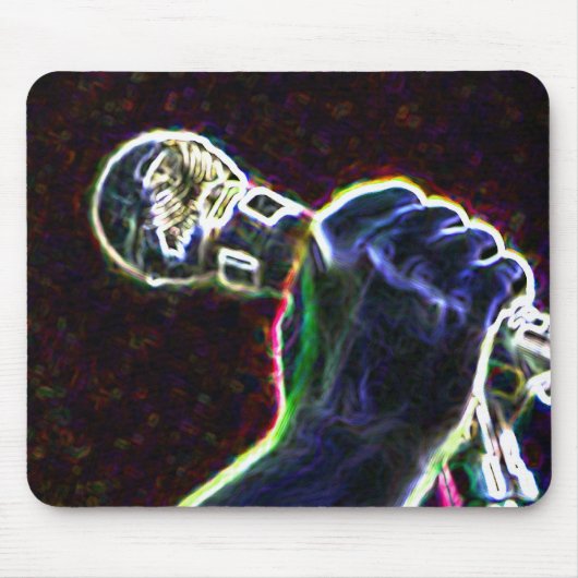 Musikmikrofonsänger Mousepad (Vorne)