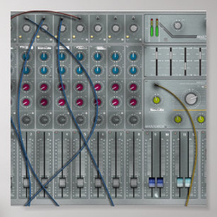 Musikmischpult Poster