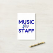 MUSIKMITARBEITER POST-IT KLEBEZETTEL (Auf Schreibtisch)