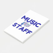 MUSIKMITARBEITER POST-IT KLEBEZETTEL (angewinkelt)