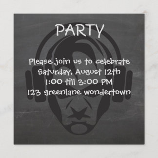 Musikmoderne DJ-EDM-Party Einladung