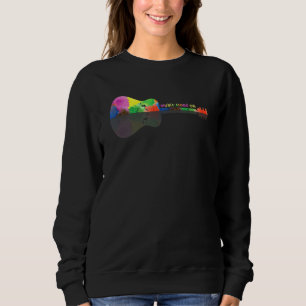 Musikmodus auf der Gitarrist-T-Shirt-Gitarre R Sweatshirt