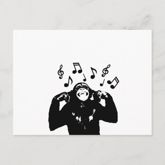 Musikmönch Postkarte (Vorderseite)