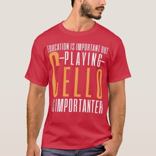 Musikmusik von Cello T-Shirt (Vorderseite)