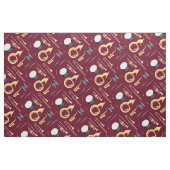 Musikmusiker Burgund der Marching Band Instruments Stoff (Fat Quarter (45,7 x 55,9 cm))