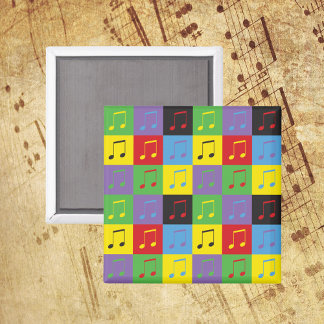 Musikmuster 8. Notes Rainbow Magnet