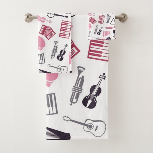 Musikmuster Badhandtuch Set (Insitu)