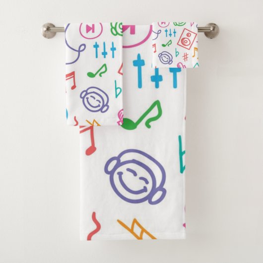 Musikmuster Badhandtuch Set (Insitu)