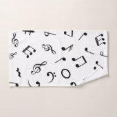 Musikmuster Badhandtuch Set (Handtuch)