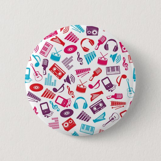 Musikmuster Button (Vorderseite)