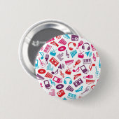 Musikmuster Button (Vorne & Hinten)