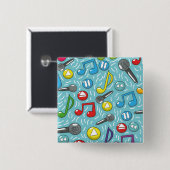 Musikmuster Button (Vorne & Hinten)